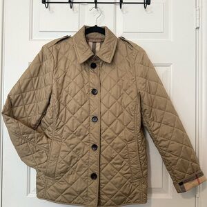 Burberry Beige Quilted Jacket